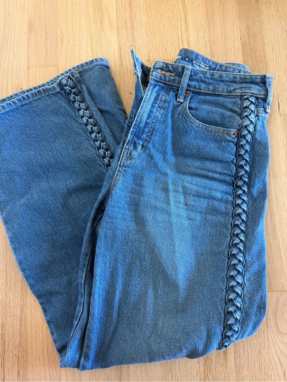 Old navy Blue Braided-Trim Women’s Jeans